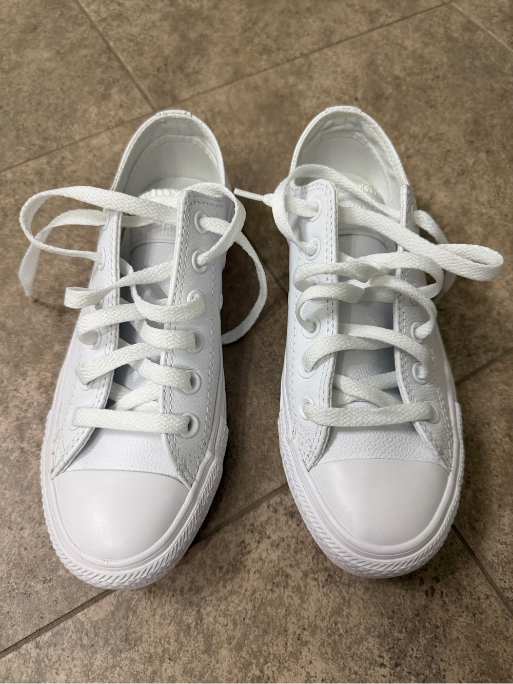 Converse White Low-Top Canvas Sneakers